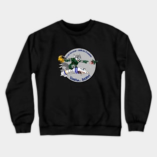 F-14 Tomcat - AIM-54 Phoenix Gotcha... BABY! - Grey Grunge Style Crewneck Sweatshirt